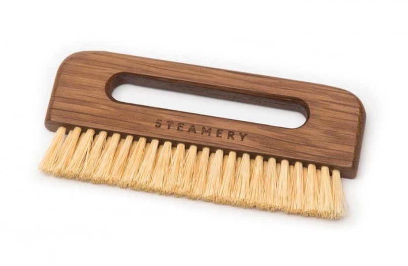 Přírodní kapesní kartáč na oděvy STEAMERY